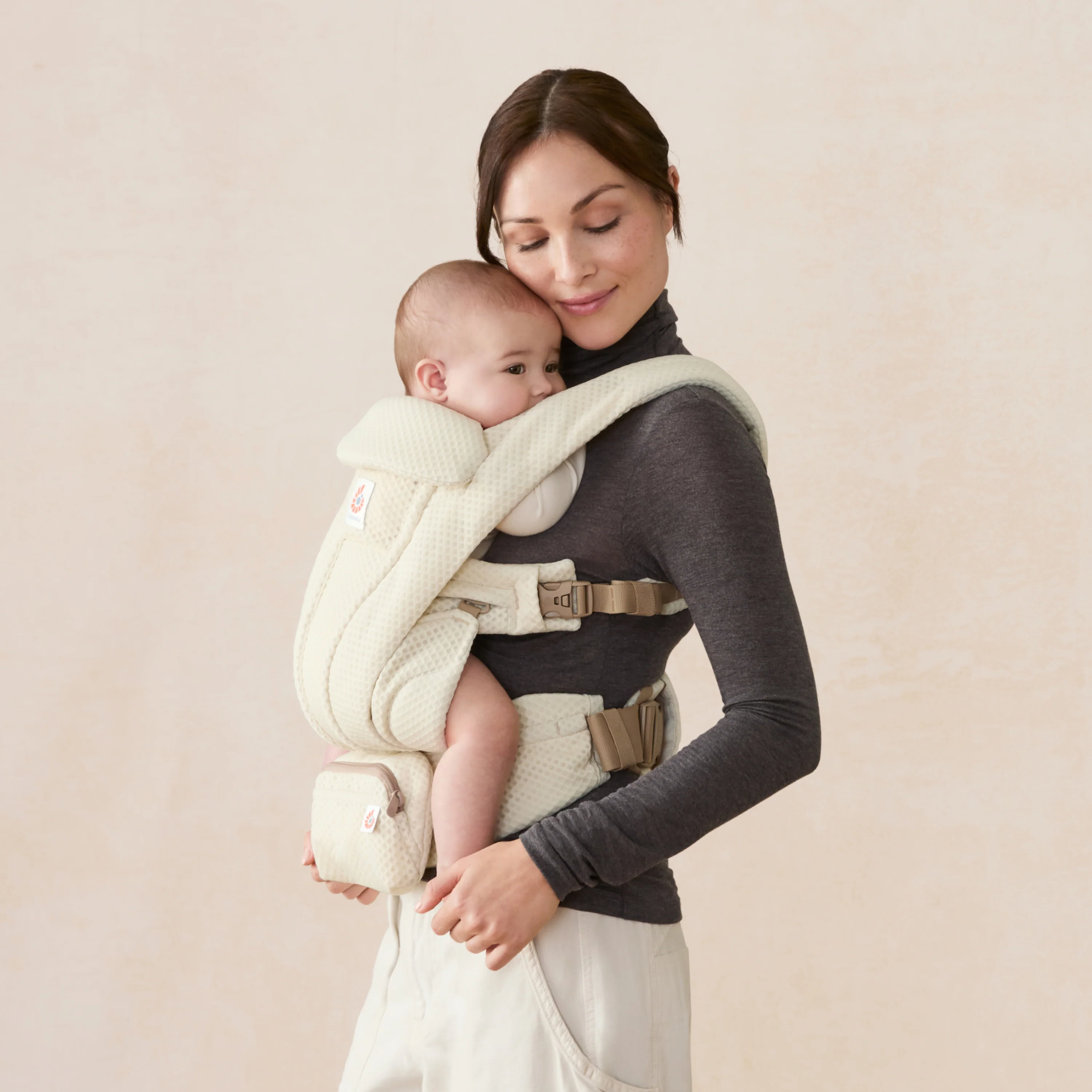 Omni Deluxe Mesh Baby Carrier - Natural Beige - Image 3