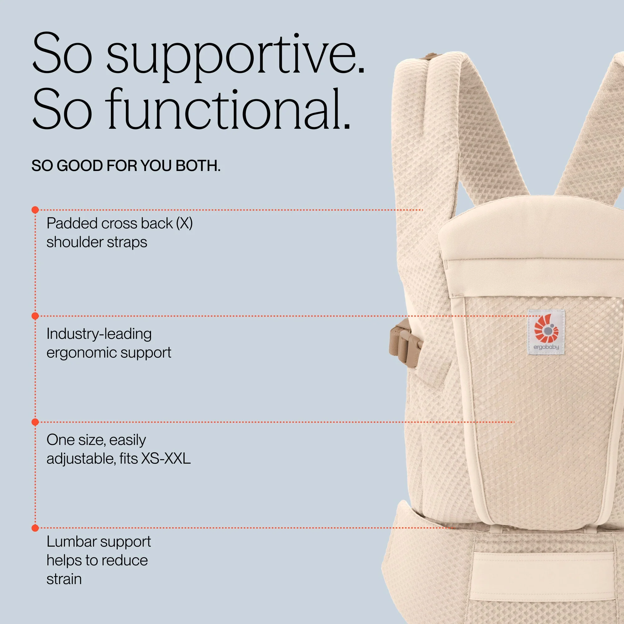 Omni Lite Baby Carrier - Natural Beige - Image 9