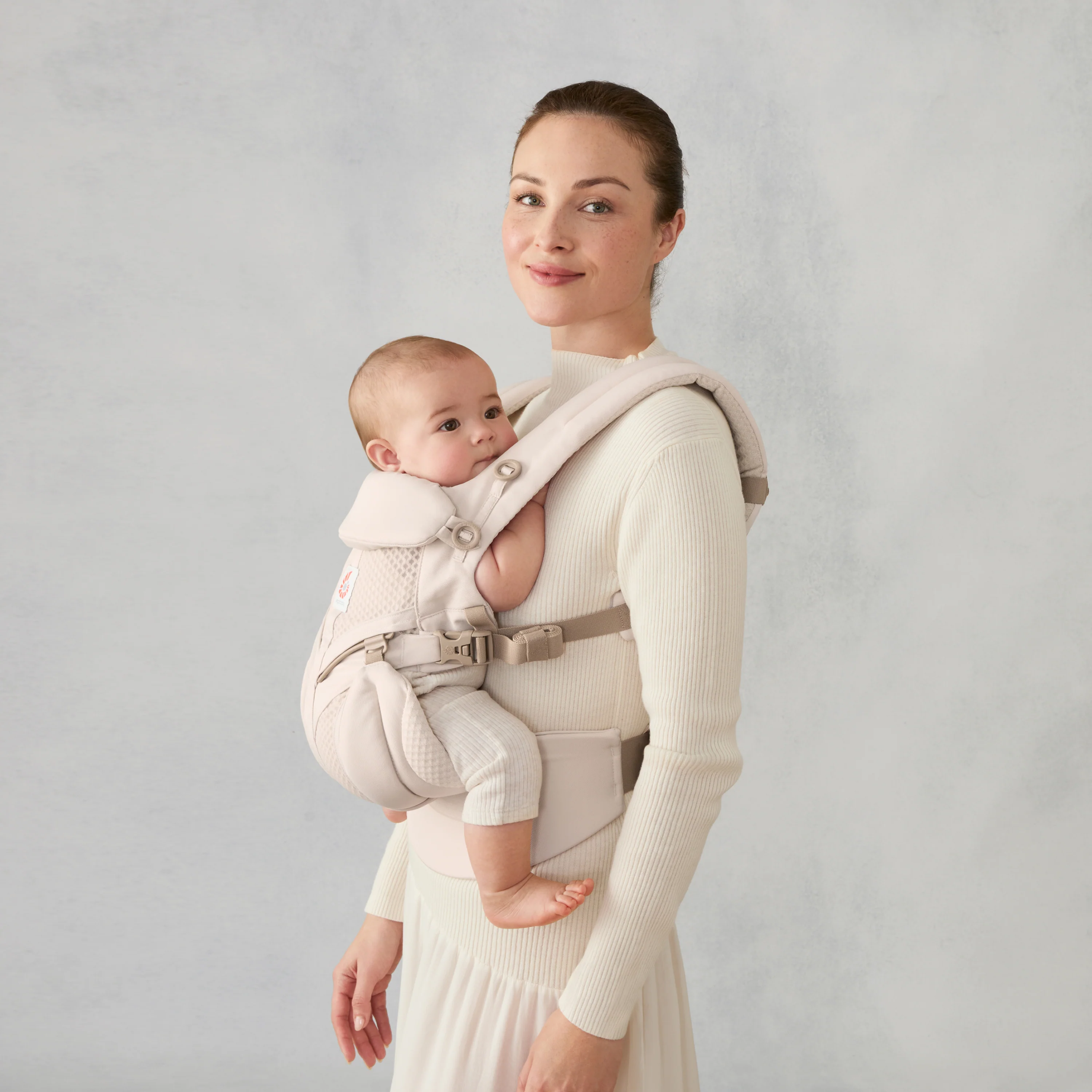 Omni Classic Mesh Baby Carrier - Natural Beige - Image 4